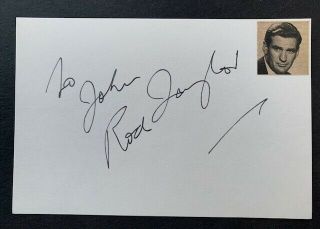 Signed In 1963 - Rod Taylor - The Birds / Alfred Hitchcock - The Time Machine
