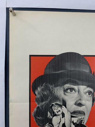 NANNY Movie Poster (Fine -) Window Card 1965 Folded Bette Davis Hammer Horror 2