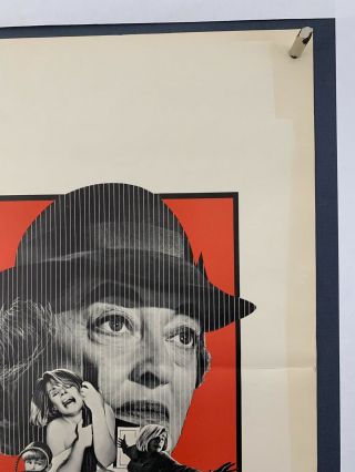 NANNY Movie Poster (Fine -) Window Card 1965 Folded Bette Davis Hammer Horror 3