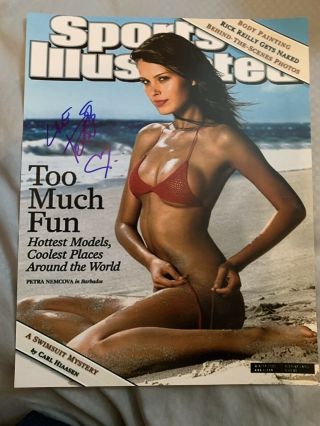 Signed Petra Nemcova Autograph Sports Illustrated Swimsuit Issue 11x14 Photo