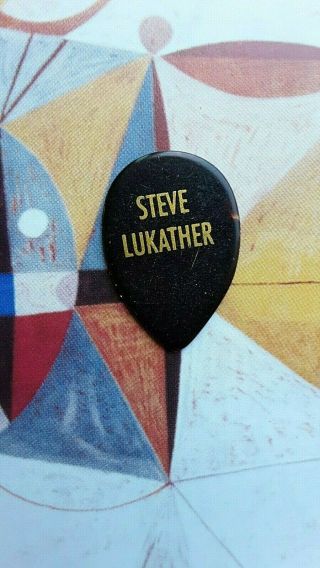 Toto Steve Lukather Bold Print/signature Teardrop Tort Guitar Pick