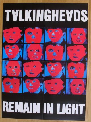 Talking Heads Vintage Poster Remain In Light