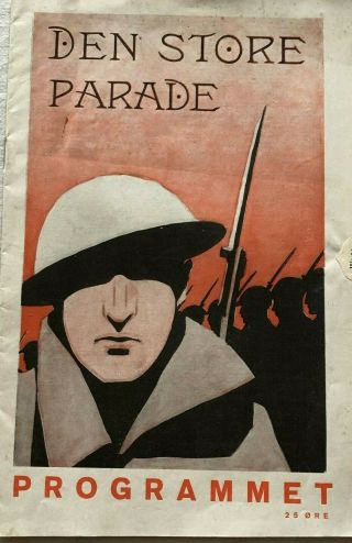 The Big Parade John Gilbert Renée Adorée Claire Adams 1925 Danish Movie Program