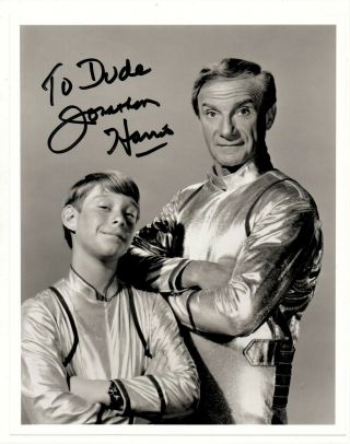 Signed Photo Jonathan Harris Lost In Space Dr Zachary Smith 1960s Tv Autograph