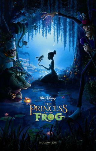 Princess And The Frog Movie Poster 2 Sided Version B 27x40 Disney