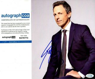 Seth Meyers Autographed Signed 8x10 Photo Late Night Saturday Night Live Snl