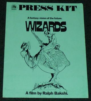 Wizards 1977 Movie Press Kit Ralph Bakshi
