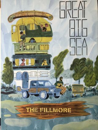 Great Big Sea Fillmore Poster Bill Graham F1204 Chad Grohman