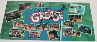 Olivia Newton John Signed Cd Booklet Page Cover Grease Movie Onj 10 X 5 "