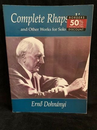 Dohnanyi - Complete Rhapsodies & Other For Solo Piano - Dover