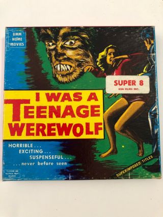 Vintage 8 Mm Movie I Was A Teenage Werewolf Horror Classic 237