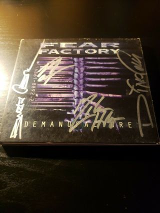 Fear Factory Autographed Demanufacture Cd