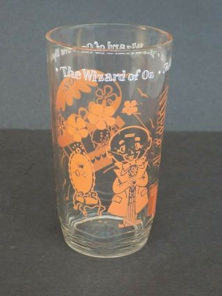 Vintage S & Co Peanut Butter Wizard Of Oz Drinking Glass The Wizard - - 5 " Tall