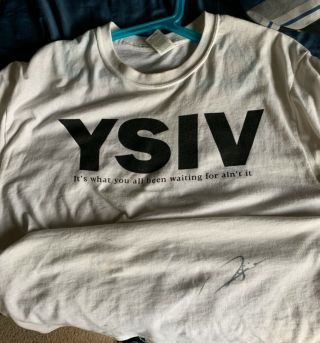 Logic Rapper Real Hand Signed Large T - Shirt Autographed Ysiv