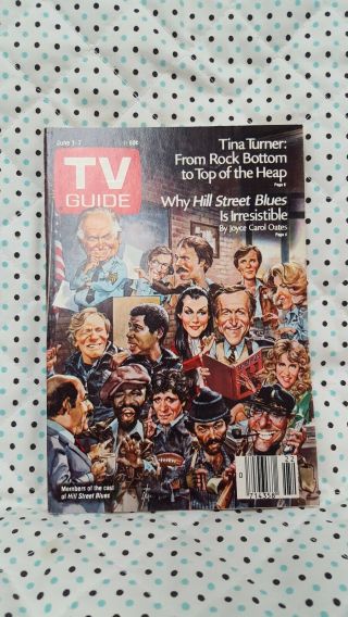 Tv Guide June 1 - 7 1985 Hill Street Blues.  L.  A.  Edition.  Cond.