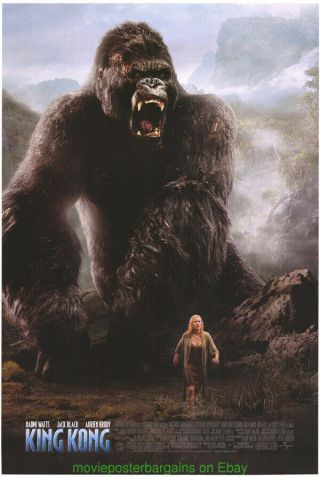 King Kong Movie Poster Ds 27x40 Final Style Naomi Watts Jack Black