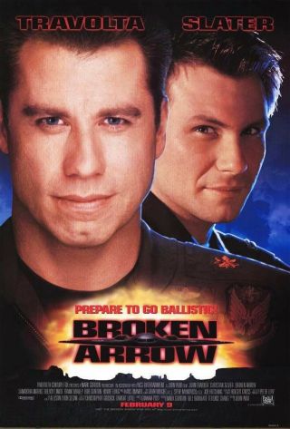Broken Arrow Movie Poster 2 Sided Rolled 27x40 John Travolta