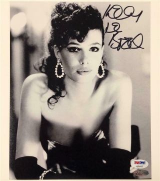 Kelly Lebrock Full Autograph Weird Science Signed Sexy 8x10 Photo Psa/dna
