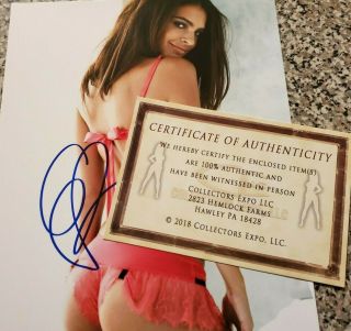 Sexy Undies Emily Ratajkowski authentic signed autographed 8x10 photograph 3