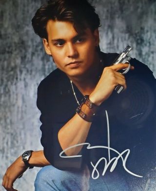 Johnny Depp Hand Signed 8x10 Photo W/holo 21 Jump Street