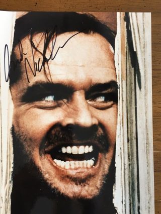 Jack Nicholson Signed 8 X 10 Color Photo (not Authenticated) - From The Shining
