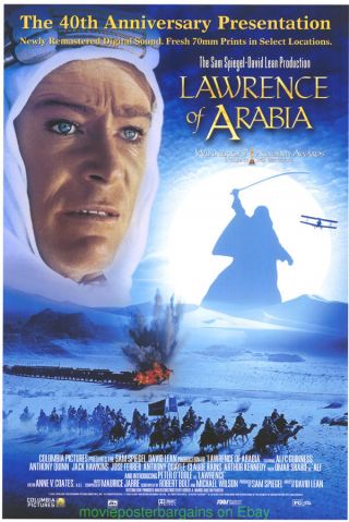 Lawrence Of Arabia Movie Poster Ds 27x40 Peter O 