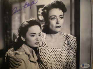 Hand Signed Photo Of Ann Blyth From " Mildred Pierce " With Joan Crawford - Cert
