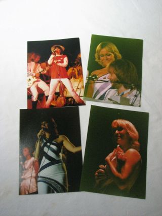Abba Color Concert Photos Set Of 4 Size 5 " X 7 " P3