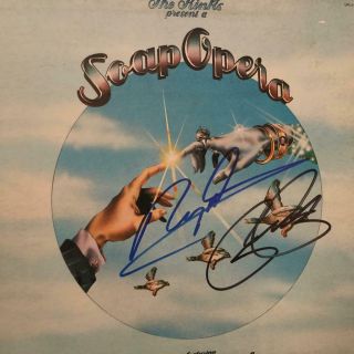 Dave & Ray Davies The Kinks Hand Signed Autographed Album W/coa