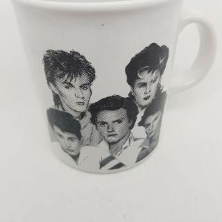 Duran Duran Retro Mug Unusual,  Dot Print,  Band Pics,  Possibly Vintage