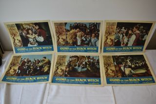 Guns Of The Black Witch 1961 Lobby Card Set Don Megowan Emma Danieli
