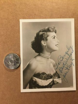 Janet Leigh Rare Very Early Vintage Autographed Photo 50s Little Woman 2