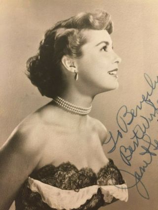 Janet Leigh Rare Very Early Vintage Autographed Photo 50s Little Woman 3