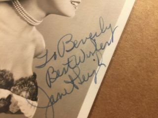 Janet Leigh Rare Very Early Vintage Autographed Photo 50s Little Woman 6