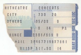 The Blues Brothers 7/30/80 Los Angeles Ca Universal Amphitheatre Ticket Stub