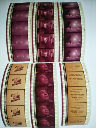 The Shining 1980 35mm Orig Film Cell Cells 6 Strip Movie Cinema Reel Nicholson A