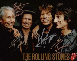Reprint - Rolling Stones Mick Jagger Signed 8 X 10 Glossy Photo Poster Rp