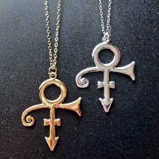 Prince Necklace Pendant Love Symbol O (, Gold Or Silver Purple Rain Singer