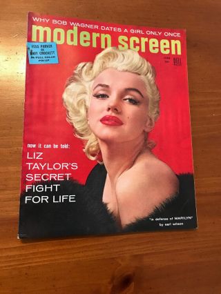 Modern Screen June 1955 Marilyn Monroe Cover James Dean Old Store Stock