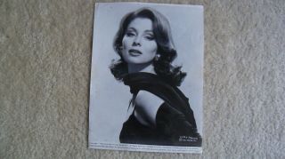 1962 Photo Suzy Parker Columbia Pictures Date Stamped On Back The Interns