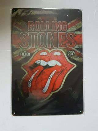 Rolling Stones Vintage Style Metal Sign Plaque Poster British Punk Rock Retro