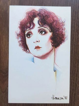 Madge Bellamy Hand Written And Signed Picture Card 2