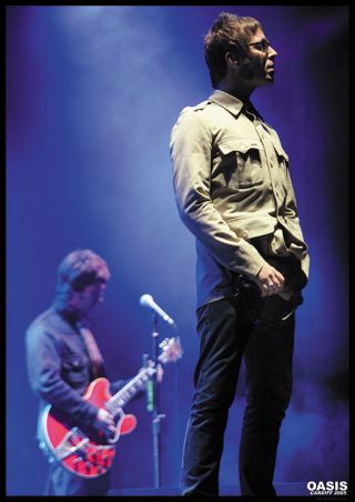 Oasis Liam Gallagher Poster Cardiff A1 Size 84.  1cm X 59.  4cm Approx 33 " X 24 "