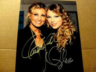 Rare Taylor Swift,  Faith Hill Signed Autograph 8.  5x11 Photo W/coa - Shake It Off