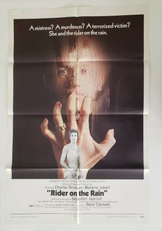 Rider On The Rain 1970 Movie Poster One Sheet 27 " X41 " Charles Bronson