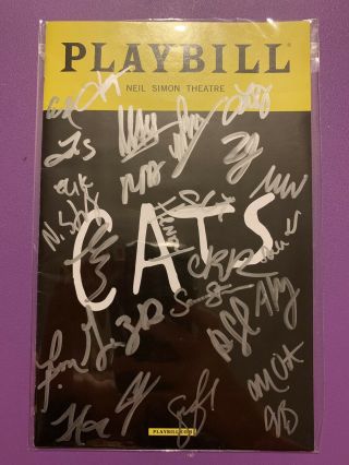 Cats Broadway Revival Full Cast Signed Bcefa Playbill