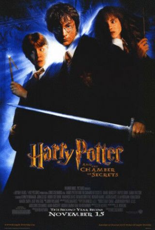 Harry Potter Chamber Of Secrets Studio Released Licensed Poster 27x40