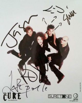 Reprint - The Cure Robert Smith Band Autographed Signed 8 X 10 Photo Poster Rp