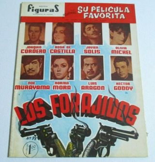1962 Figuras Photonovel Movie Los Forajidos Joaquin Cordero Javier Solis Rosa