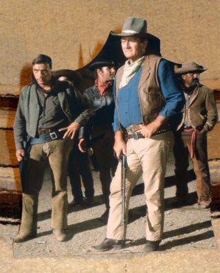 John Wayne " El Dorado " Western Movie Figure Tabletop Display Standee 8 " Tall